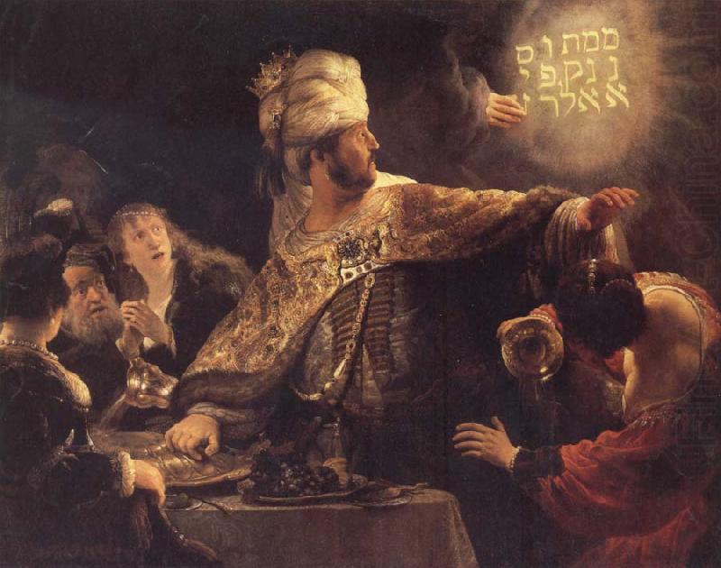 The Feast of Belsbazzar, REMBRANDT Harmenszoon van Rijn